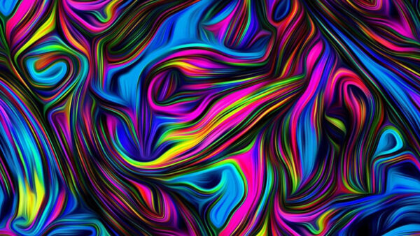 Wallpaper Trippy, Bright, Spiral, Shape, Colorful