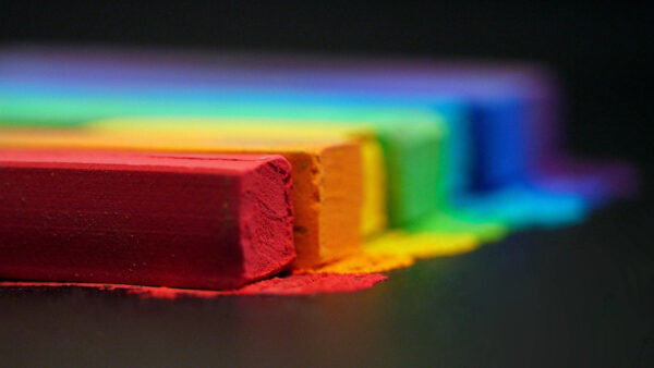 Wallpaper Desktop, Background, Sticks, Pride, Black, Colorful, Rainbow