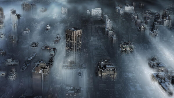 Wallpaper New, York, Desktop, Fog, With, Cityscape