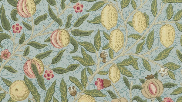 Wallpaper With, Morris, Leaves, Flowers, William, Fruits, Desktop