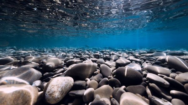 Wallpaper Rock, Underwater, Pebbles, Nature