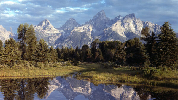 Wallpaper And, Trees, Mountain, Lake, Nature, Reflection, With, Desktop