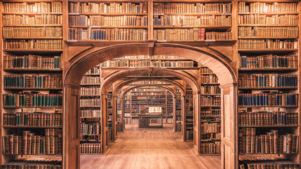 Wallpaper Travel, Library, Bookshelf, Room, Book