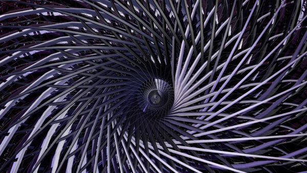 Wallpaper CGI, Purple, Light, Art, Abstract, Shapes, Digital