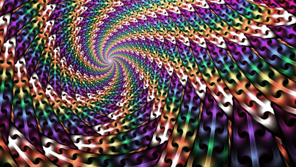 Wallpaper Colorful, Abstract, Desktop, Mobile, Funnel, Spiral, Gradient, Abstraction, Stripes