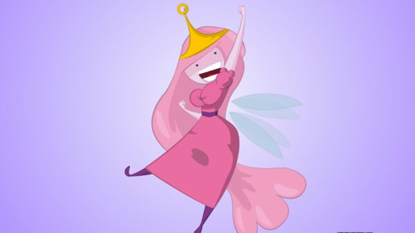 Wallpaper Adventure, Princess, Bubblegum, Time, Dress, Pink
