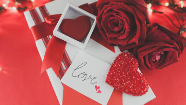 Wallpaper Roses, Red, Shape, Valentine’s, Petals, Desktop, Love, Day, Heart, Lights, Mobile