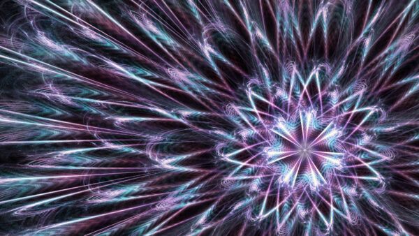Wallpaper Abstract, Purple, Fractal, Glow, Mobile, Art, Abstraction, Desktop, Blue, Light