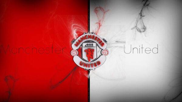 Wallpaper Manchester, Logo, Background, White, United, Red