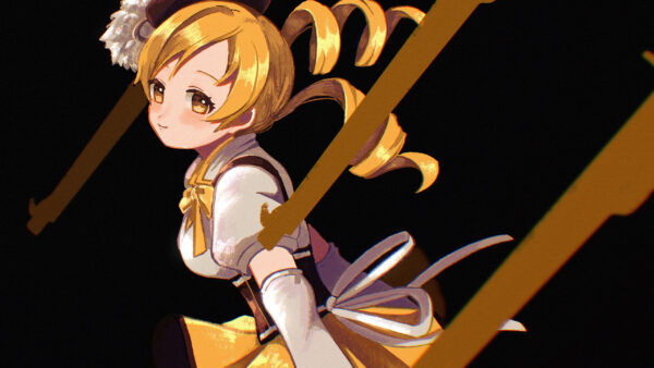 Wallpaper Hair, Dress, Girl, With, Yellow, Anime, Eyes