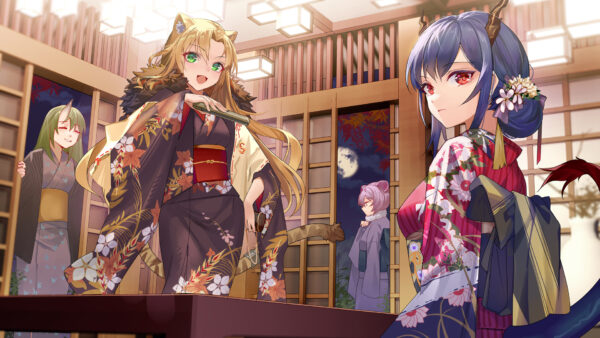 Wallpaper Lin, Swire, Yuxia, Arknights, Chen, Hoshiguma