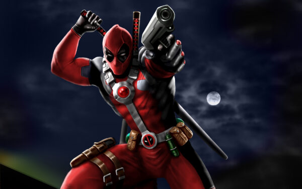 Wallpaper Deadpool, Speedpaint