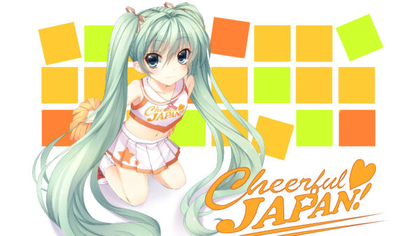 Wallpaper Vocaloid, Hatsune, Miku, Japan, Cheerful