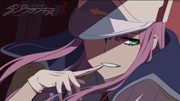 Wallpaper Green, Zero, The, With, Darling, Desktop, FranXX, Two, Hat, Eye, Anime