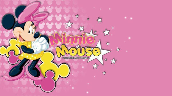 Wallpaper With, Minnie, Desktop, Stars, Dress, Mouse, Yellow, And