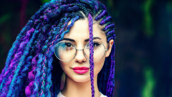 Wallpaper Wearing, Big, Girls, Desktop, Girl, Specs, Colorful, Braids, Having, Beautiful, Mobile, Model