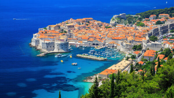 Wallpaper City, Travel, Dubrovnik, Landscape, Sea, Croatia, Coast, View
