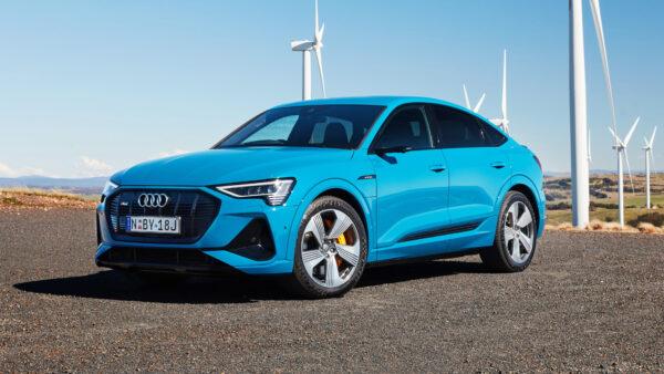 Wallpaper Blue, Quattro, Sportback, Audi, Line, E-tron, Cars, 2020