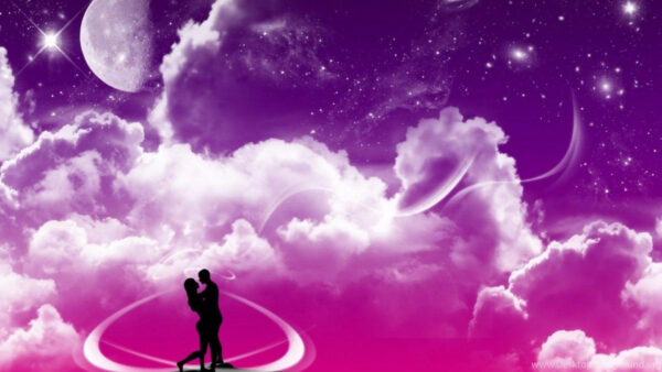 Wallpaper Purple, Image, Couple, Sky, Pink, Background, Desktop