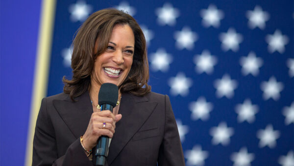 Wallpaper Holding, Background, Kamala, Stars, With, Vice, Harris, Smiling, Desktop, Shallow, Mic, And, President