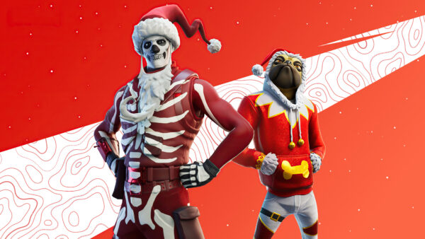 Wallpaper Christmas, Skin, Fortnite