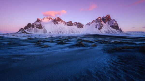 Wallpaper Sky, Desktop, Mountains, Nature, Sand, Blue, Clouds, Mobile, Snow, White, View, Black, Background, Covered, Landscape