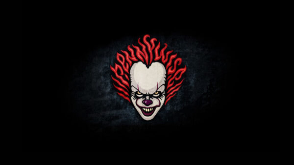 Wallpaper Black, Art, Pennywise, Background, Face