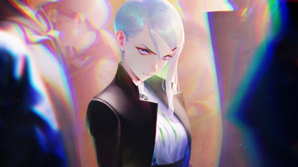 Wallpaper Eyes, White, Girl, Blue, Hair, Anime, Black, Dress