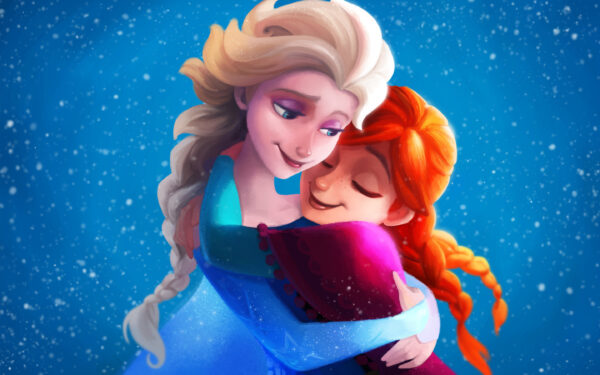 Wallpaper Elsa, Frozen, Sisters, Anna