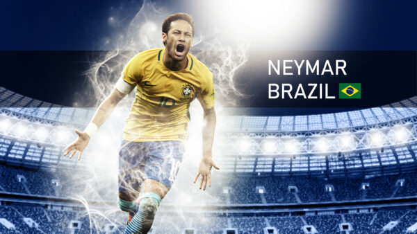 Wallpaper Footballer, Neymar, Brazil