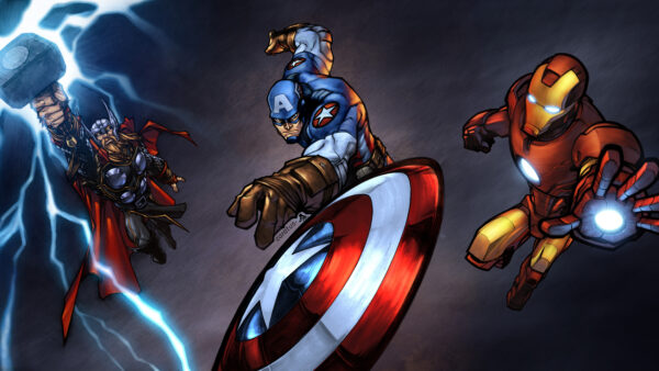 Wallpaper Thor, Man, Artwork, America, Captain, Iron