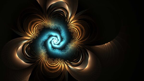 Wallpaper Swirl, Brown, Mobile, Abstract, Blue, Flower, Desktop, Fractal