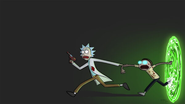 Wallpaper And, Morty, Ricky, Animated