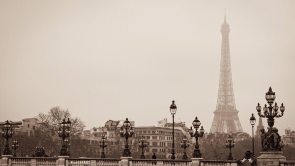 Wallpaper Tower, Desktop, Eiffel, Morning, Foggy, Travel, During, Paris
