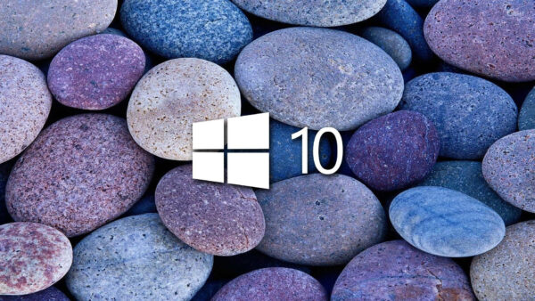 Wallpaper Stones, Pebble, Windows, Logo