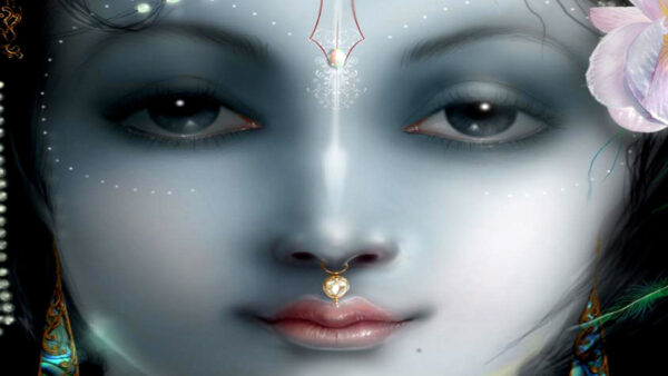 Wallpaper Krishna, Face, Beautiful