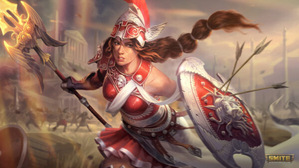 Wallpaper Smite, Athena