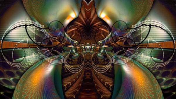 Wallpaper Abstract, Fractal, Colorful, Pattern, Shapes, Abstraction