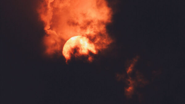 Wallpaper Moon, Nighttime, During, Sky, Clouds