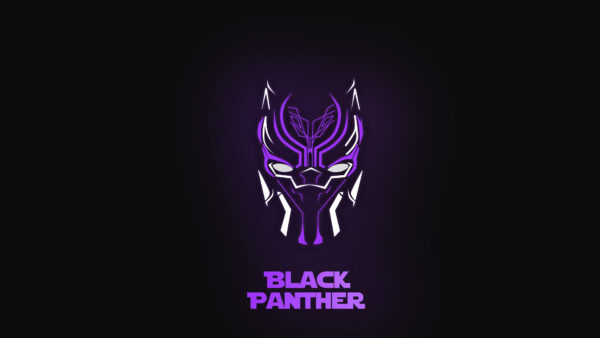 Wallpaper Panther, Black, Logo, Background