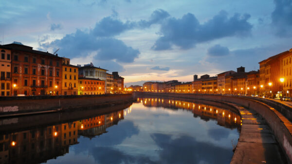 Wallpaper Mobile, Italy, Desktop, Pisa, Arno, River, City