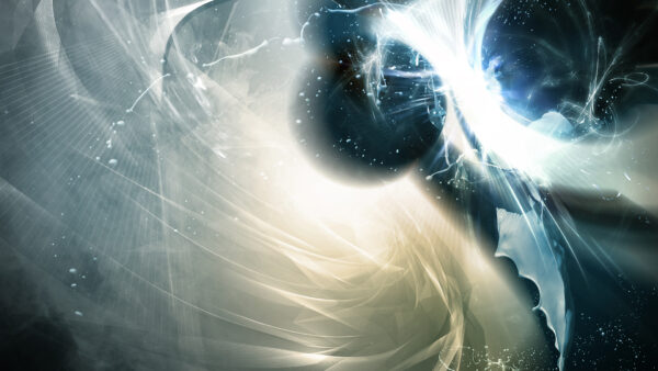 Wallpaper Space, White, Desktop, Blue, Abstract