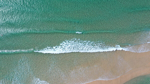 Wallpaper Beach, Ocean, Sand, View, Nature, Waves, Desktop, Mobile, Aerial