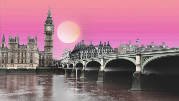 Wallpaper Desktop, London, Kingdom, Westminster, United, Bridge, Ben, Palace, Vaporwave, Big