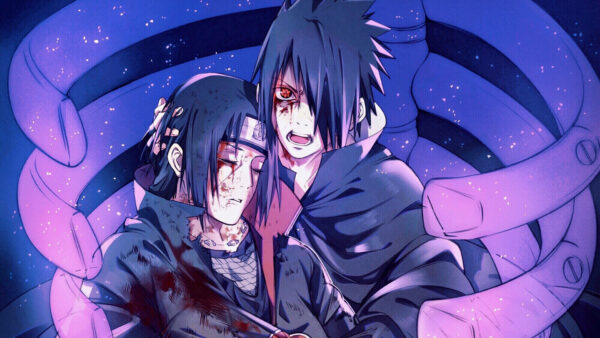 Wallpaper Itachi, Uchiha, Purple, Sasuke, Background, Naruto