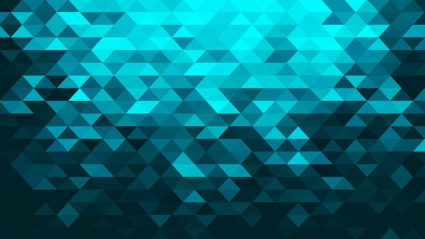 Wallpaper Triangle, Turquoise