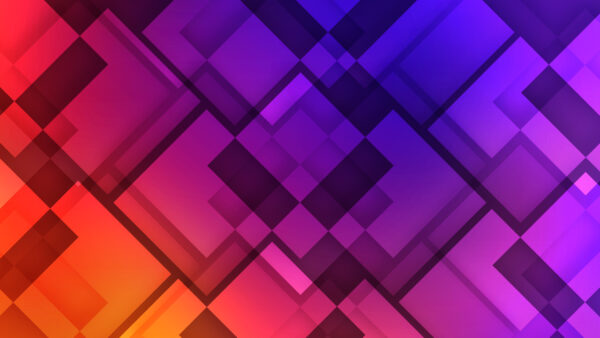 Wallpaper Geometric, Shape, Colorful, Boxes