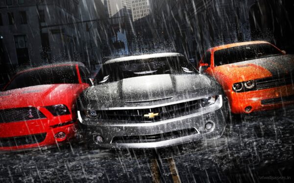 Wallpaper Camaro, Dodge, Mustang