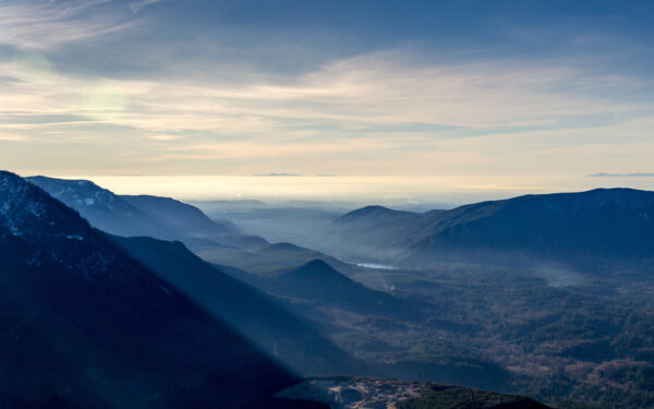 Wallpaper Misty, Mountains