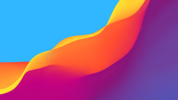 Wallpaper Orange, Abstract, Yellow, Colors, Purple, Blue, Desktop